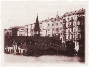 Badeanstalt an der Spree am Ende der Cuvrystraße