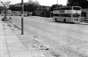 Das Ende der Schlesischen Straße vor 1989